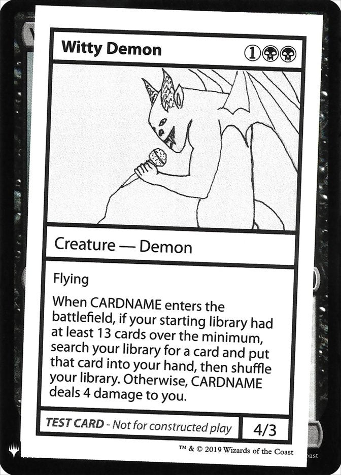 Image for Witty Demon (CMB1) - Magic: The Gathering