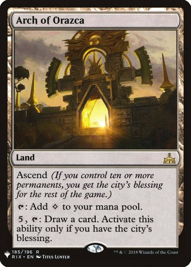 Image for Arch of Orazca (185) (LIST) - Magic: The Gathering