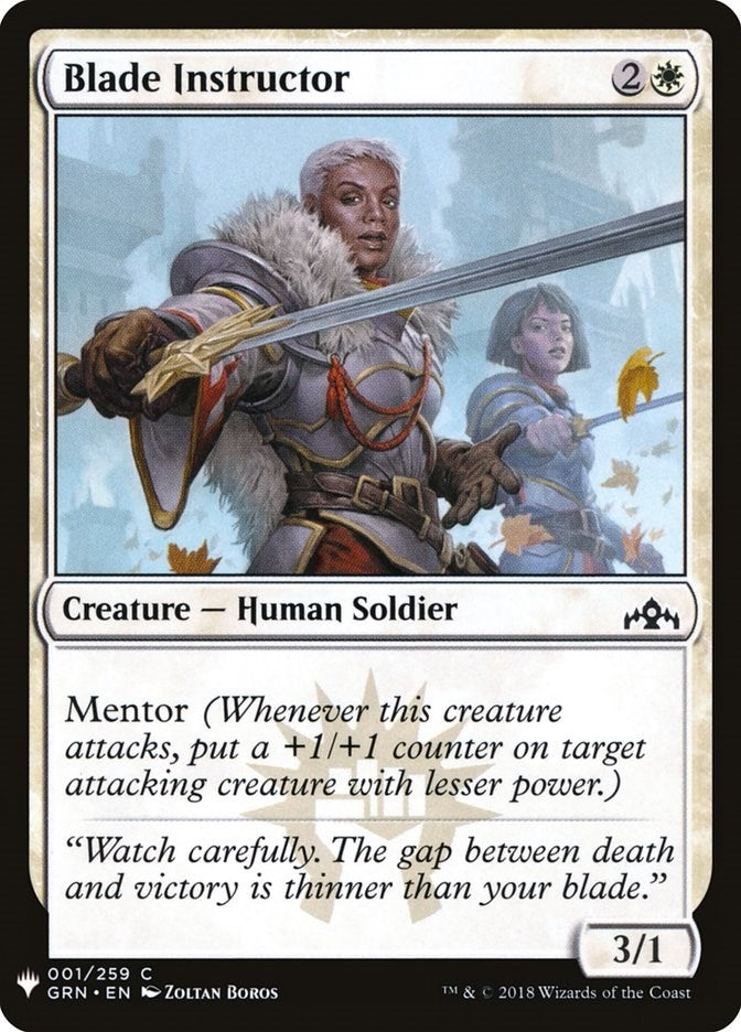 Image for Blade Instructor (1) (LIST) - Magic: The Gathering