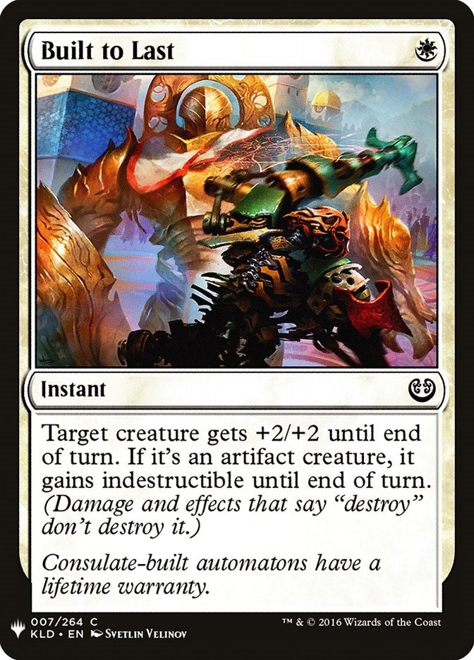 Image for Built to Last (7) (LIST) - Magic: The Gathering
