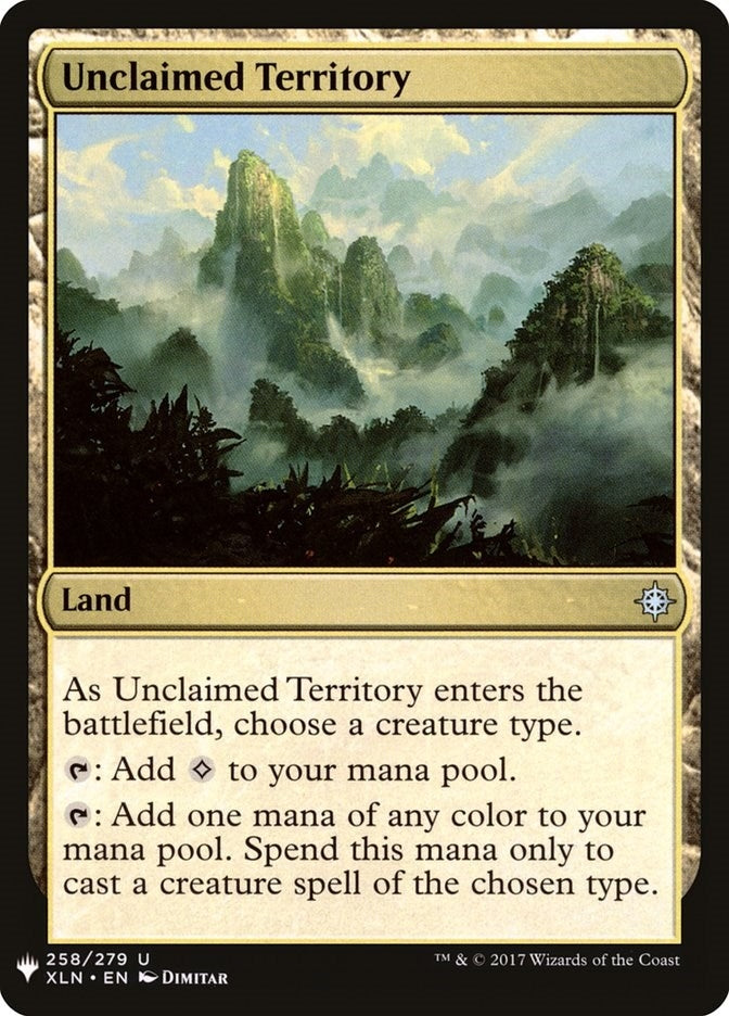 Image for Unclaimed Territory (258) (LIST) - Magic: The Gathering