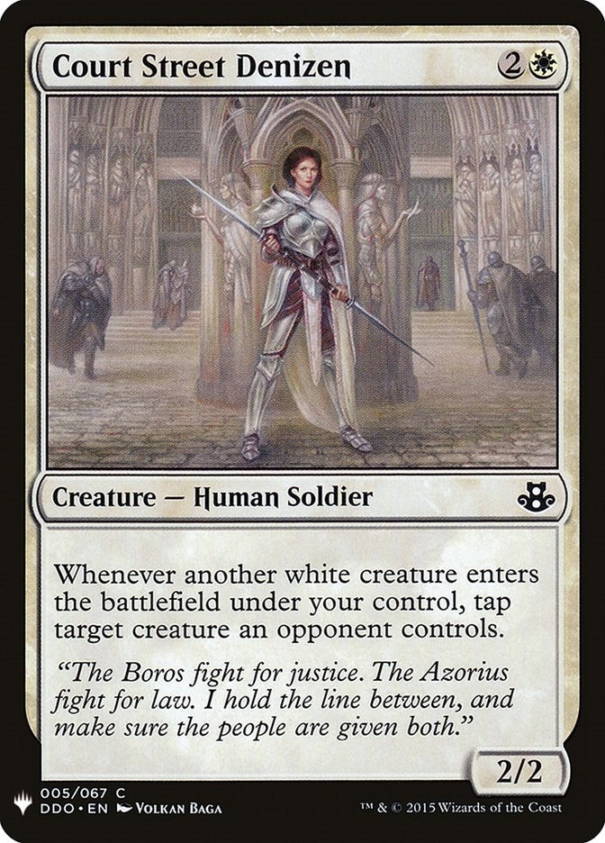 Image for Court Street Denizen (5) (LIST) - Magic: The Gathering
