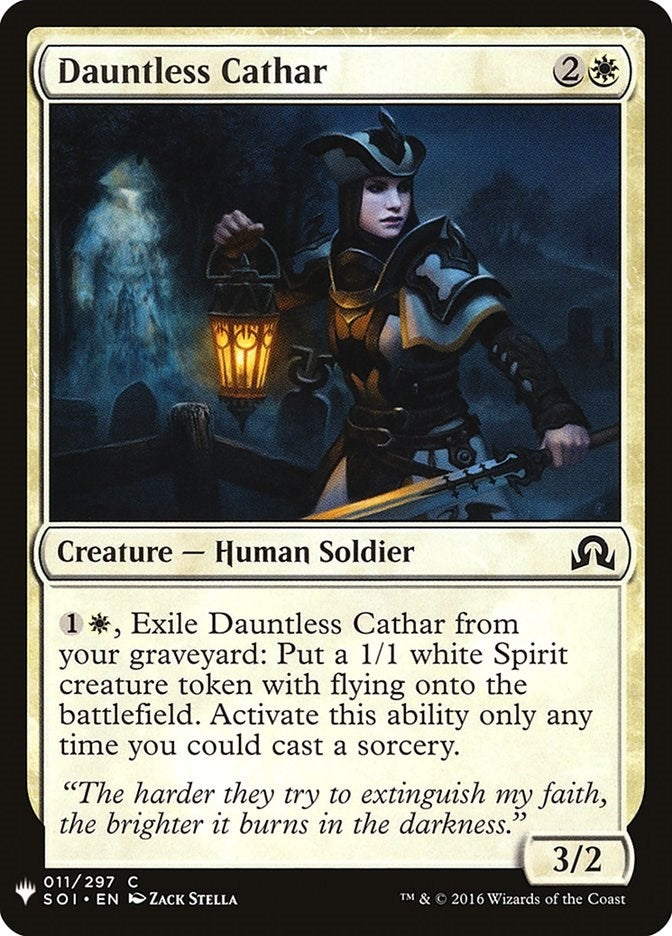 Image for Dauntless Cathar (11) (LIST) - Magic: The Gathering