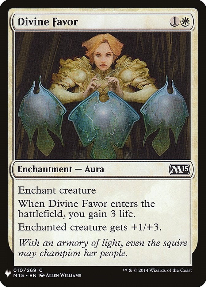 Image for Divine Favor (10) (LIST) - Magic: The Gathering