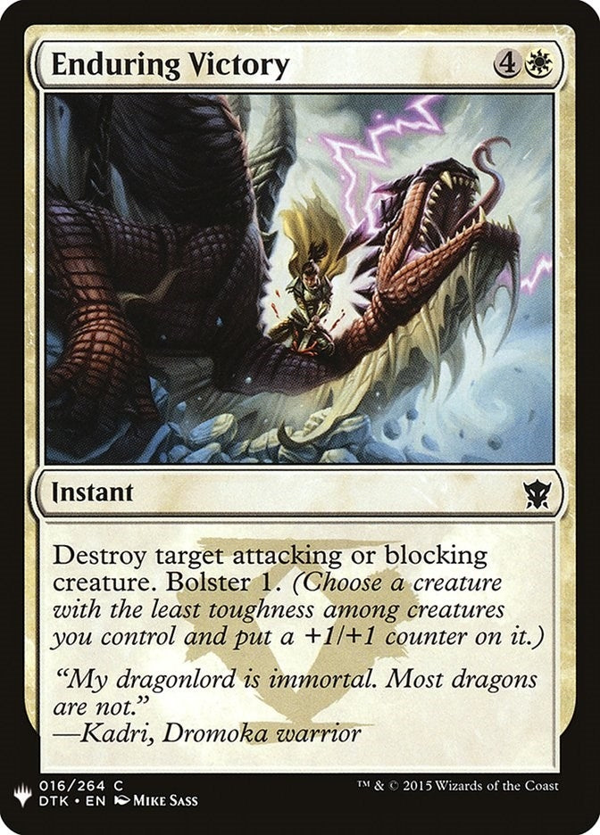 Image for Enduring Victory (16) (LIST) - Magic: The Gathering