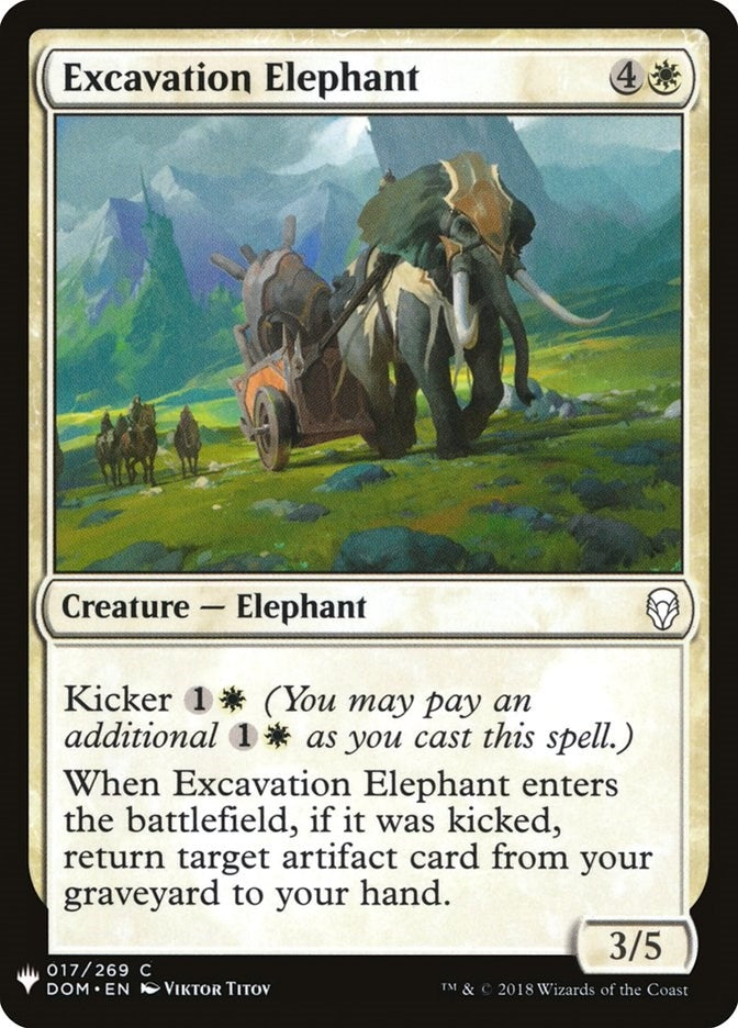 Image for Excavation Elephant (17) (LIST) - Magic: The Gathering