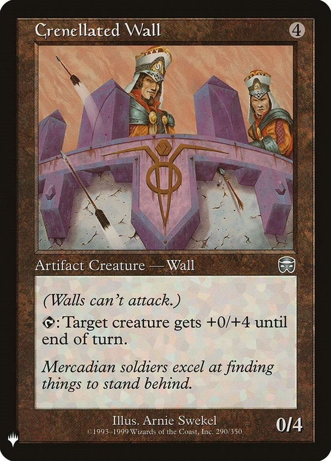 Image for Crenellated Wall (290) (LIST) - Magic: The Gathering