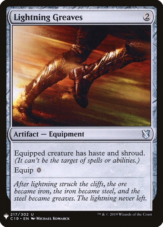Image for Lightning Greaves (C19) (217) (LIST) - Magic: The Gathering