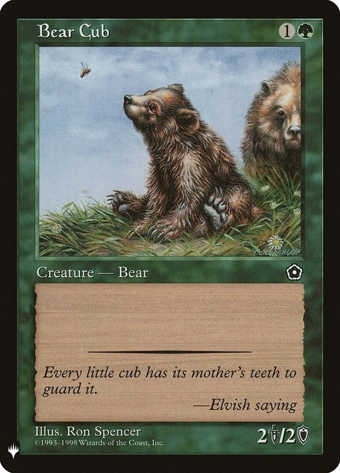 Image for Bear Cub (LIST) - Magic: The Gathering