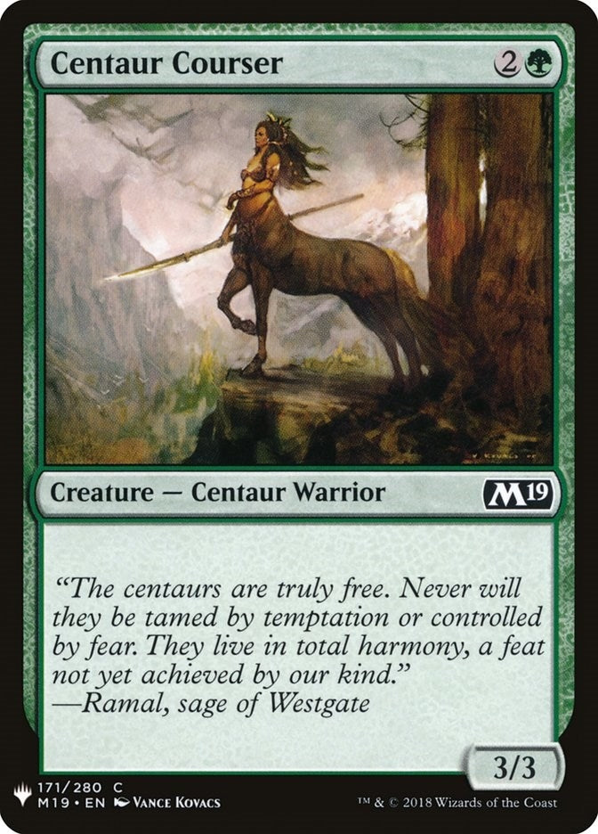Image for Centaur Courser (171) (LIST) - Magic: The Gathering