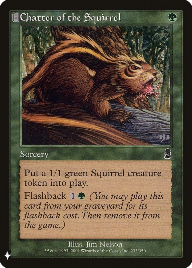 Image for Chatter of the Squirrel (233) (LIST) - Magic: The Gathering