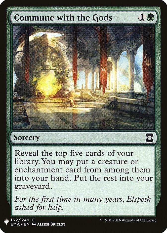 Image for Commune with the Gods (162) (LIST) - Magic: The Gathering