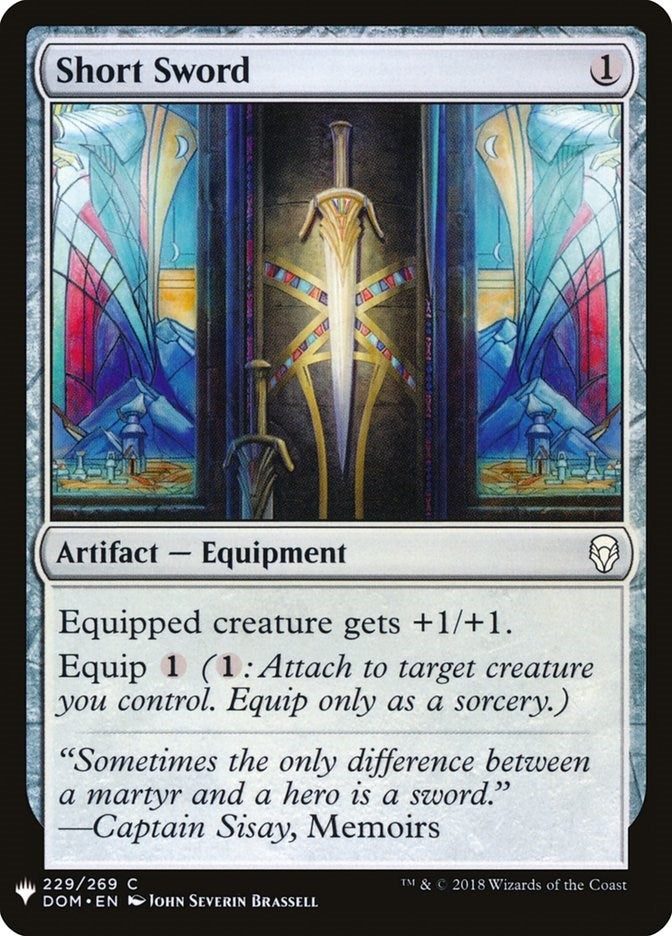 Image for Short Sword (229) (LIST) - Magic: The Gathering