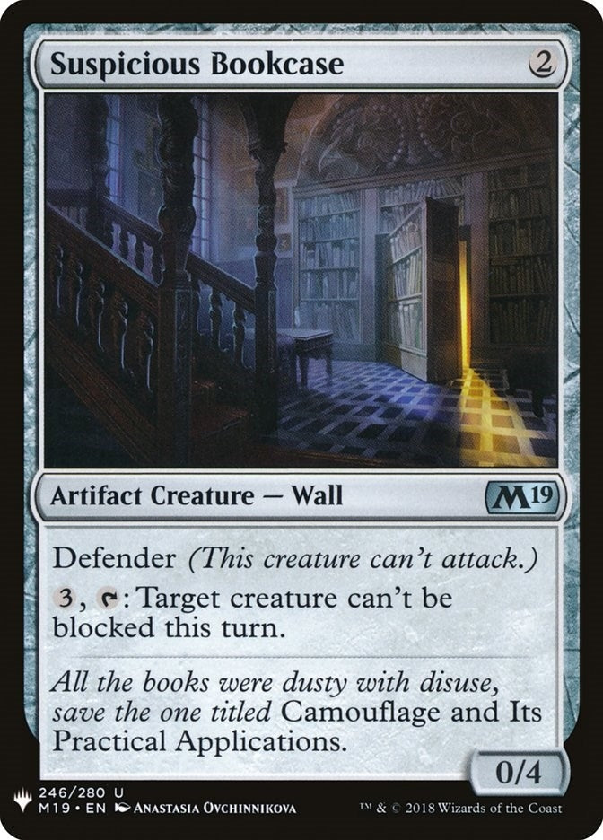 Image for Suspicious Bookcase (246) (LIST) - Magic: The Gathering