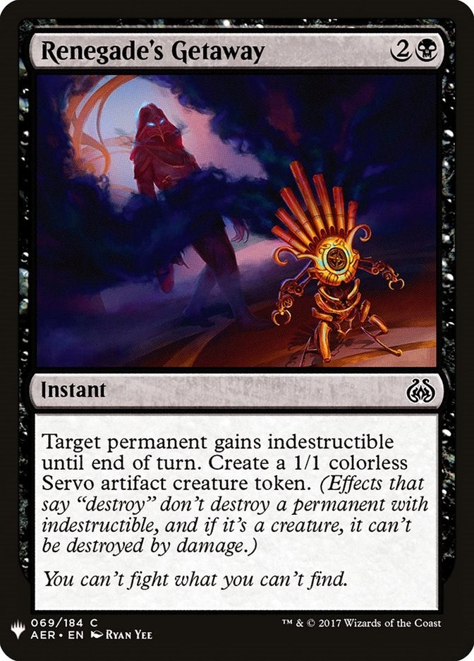 Image for Renegade's Getaway (69) (LIST) - Magic: The Gathering