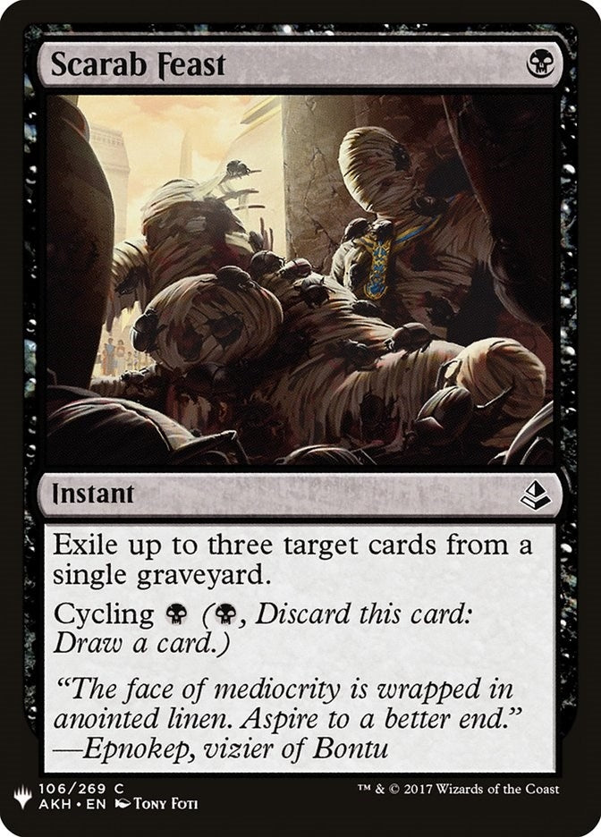 Image for Scarab Feast (106) (LIST) - Magic: The Gathering