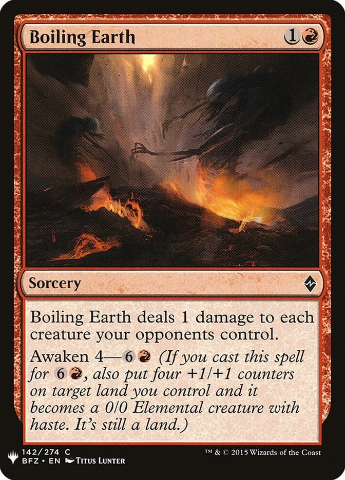 Image for Boiling Earth (142) (LIST) - Magic: The Gathering