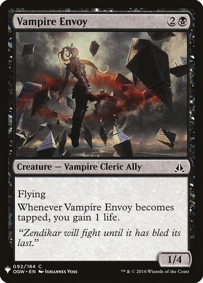 Image for Vampire Envoy (92) (LIST) - Magic: The Gathering