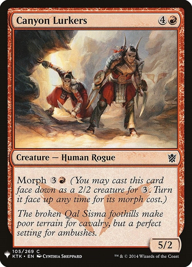 Image for Canyon Lurkers (105) (LIST) - Magic: The Gathering