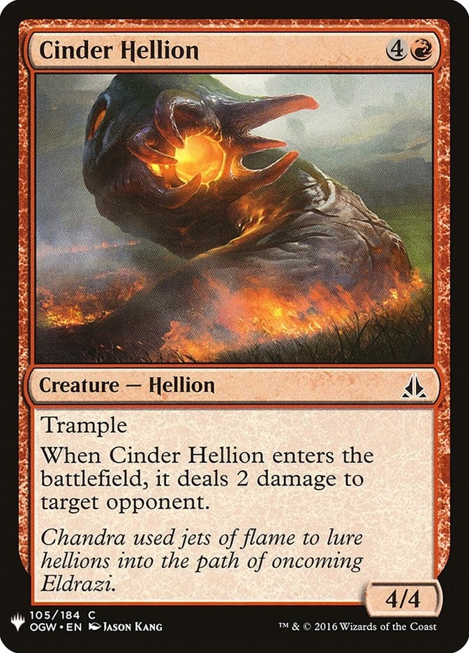 Image for Cinder Hellion (105) (LIST) - Magic: The Gathering