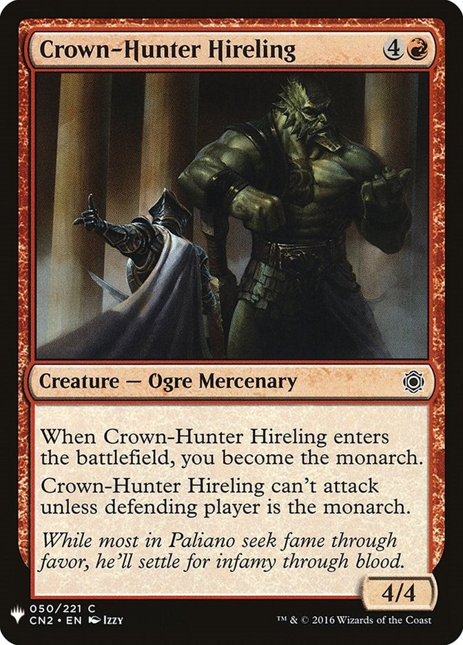 Image for Crown-Hunter Hireling (50) (LIST) - Magic: The Gathering