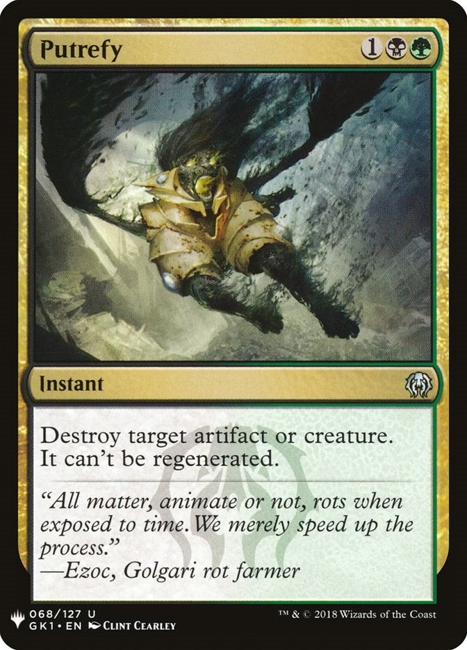Image for Putrefy (GK1) (68) (LIST) - Magic: The Gathering