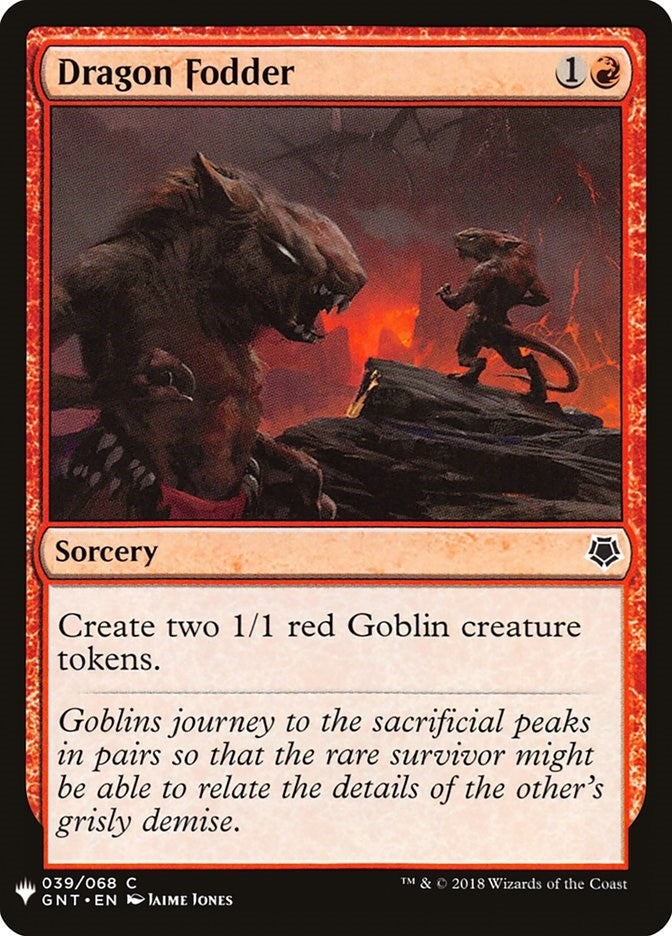 Image for Dragon Fodder (GNT) (39) (LIST) - Magic: The Gathering