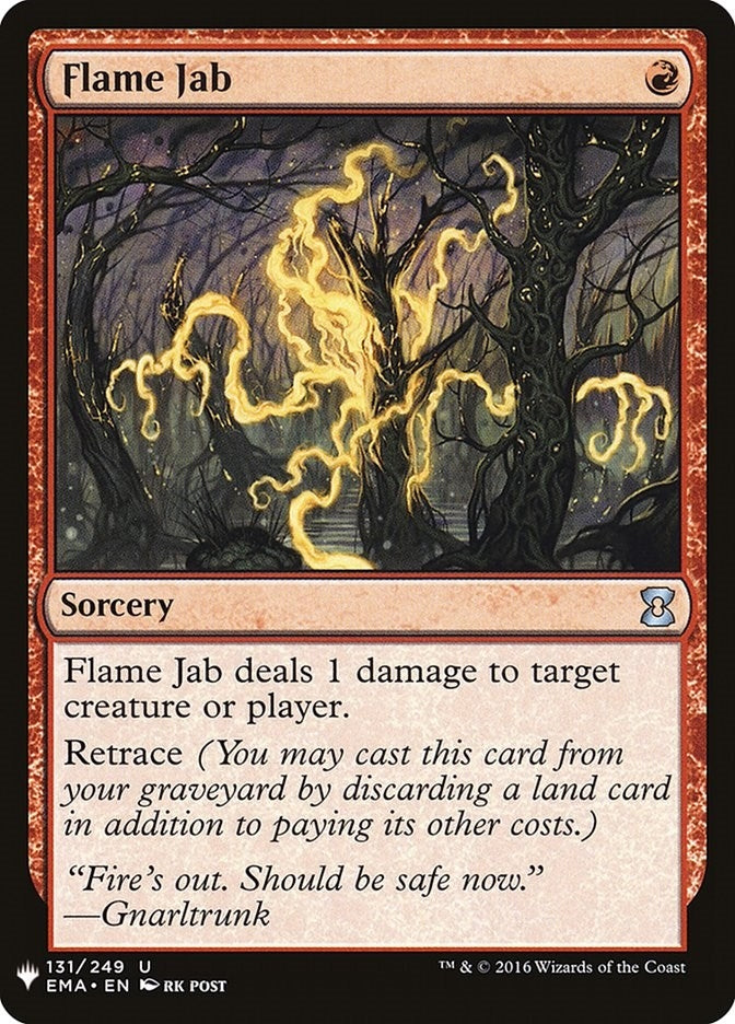 Image for Flame Jab (131) (LIST) - Magic: The Gathering