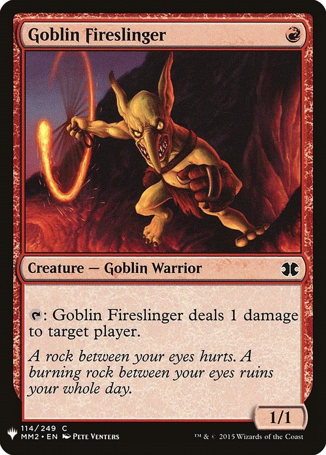 Image for Goblin Fireslinger (114) (LIST) - Magic: The Gathering