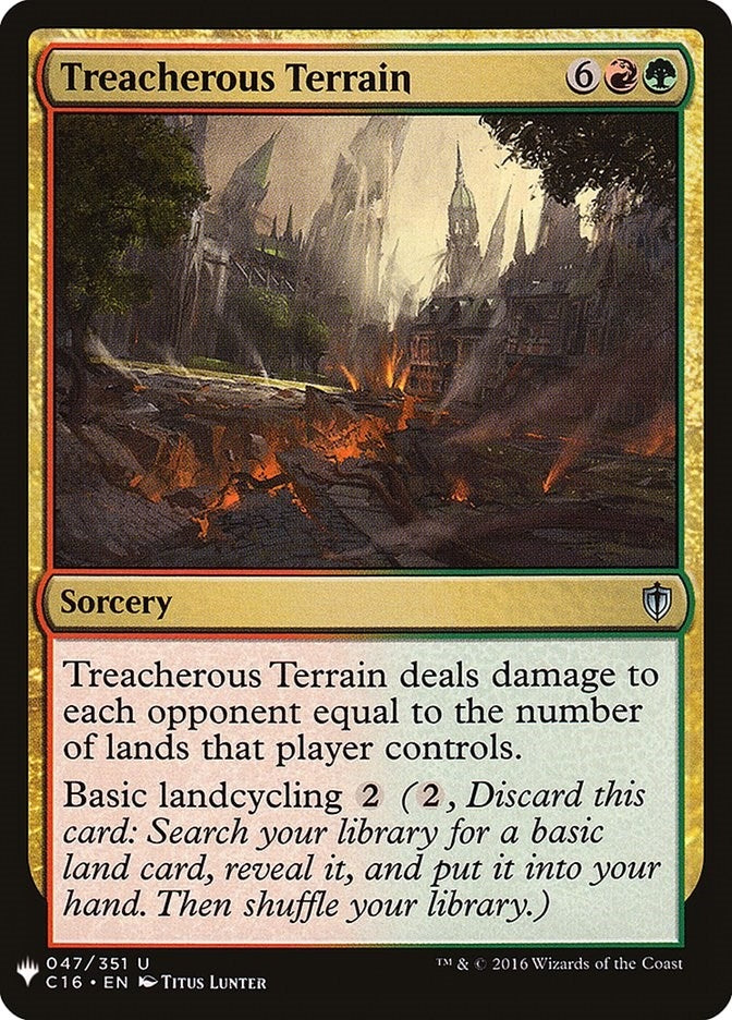 Image for Treacherous Terrain (047/351) (LIST) - Magic: The Gathering