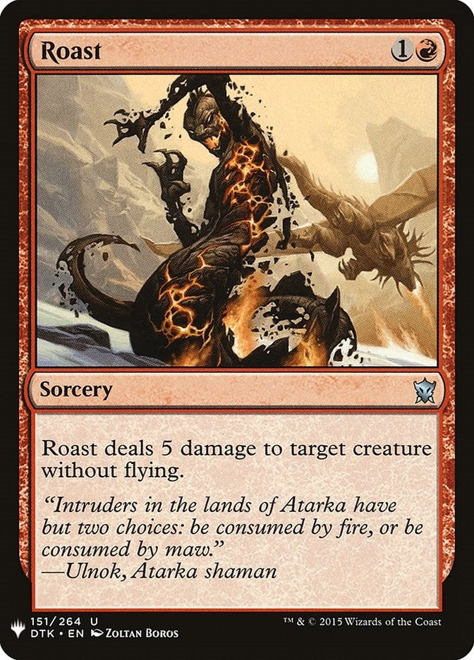 Image for Roast (151) (LIST) - Magic: The Gathering