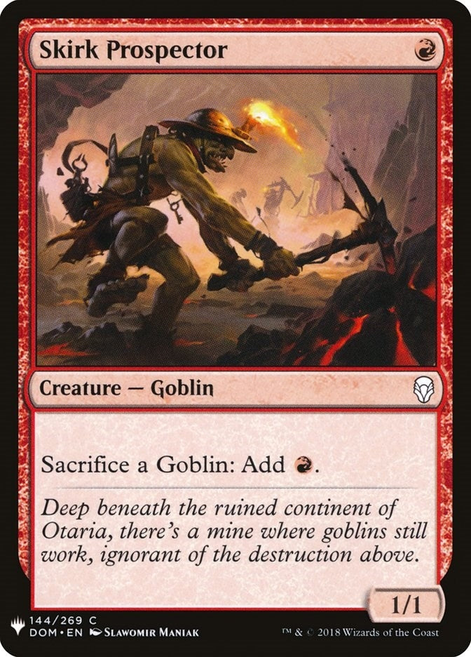 Image for Skirk Prospector (144) (LIST) - Magic: The Gathering