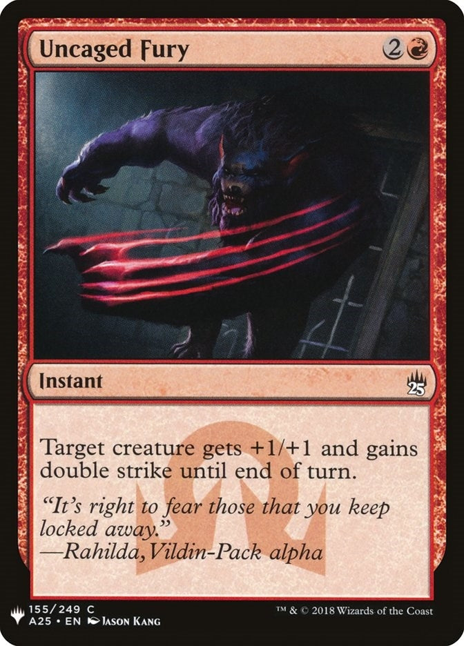 Image for Uncaged Fury (155) (LIST) - Magic: The Gathering