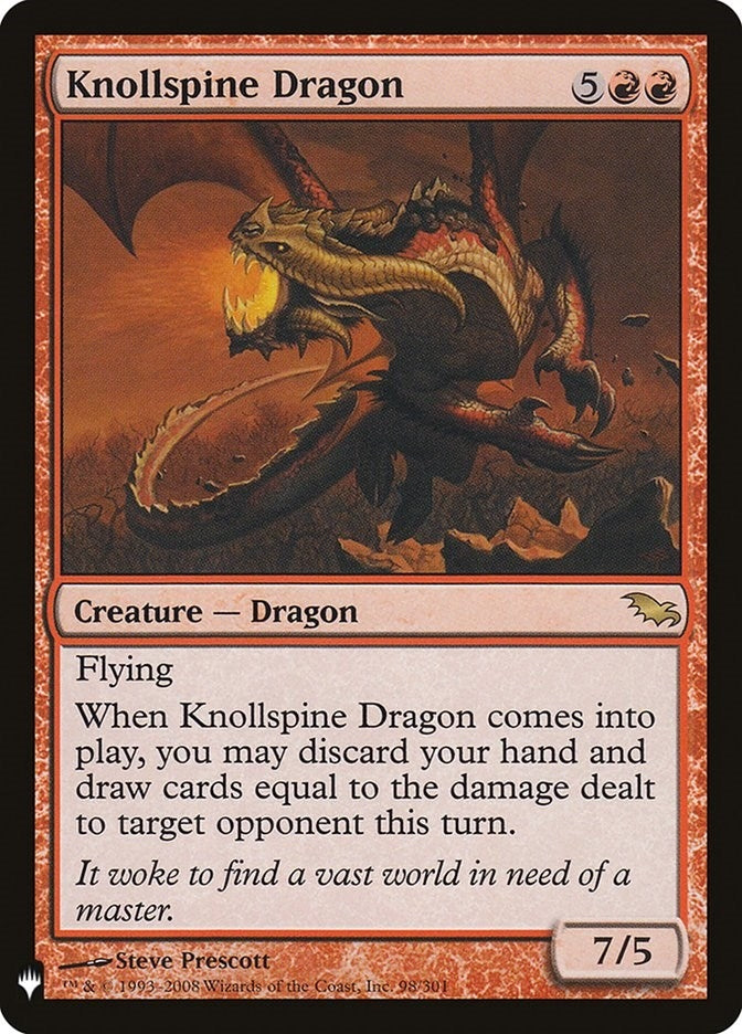 Image for Knollspine Dragon (98/301) (LIST) - Magic: The Gathering
