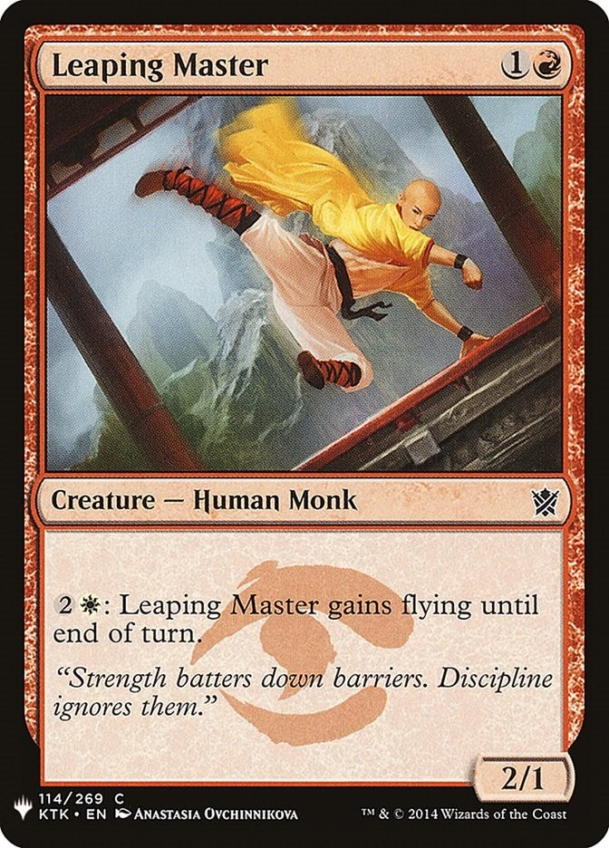 Image for Leaping Master (114) (LIST) - Magic: The Gathering