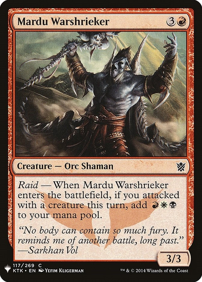 Image for Mardu Warshrieker (117) (LIST) - Magic: The Gathering
