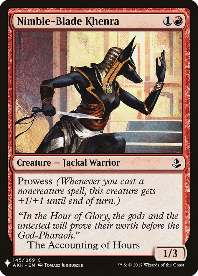 Image for Nimble-Blade Khenra (145) (LIST) - Magic: The Gathering