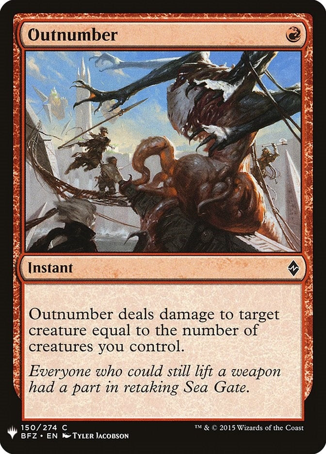 Image for Outnumber (150) (LIST) - Magic: The Gathering