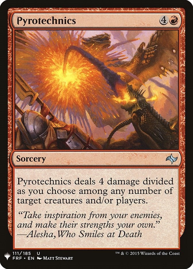 Image for Pyrotechnics (111) (LIST) - Magic: The Gathering