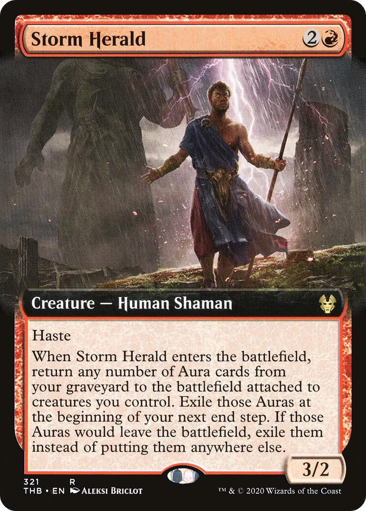 Image for Storm Herald (Extended Art) (321) (THB) - Magic: The Gathering