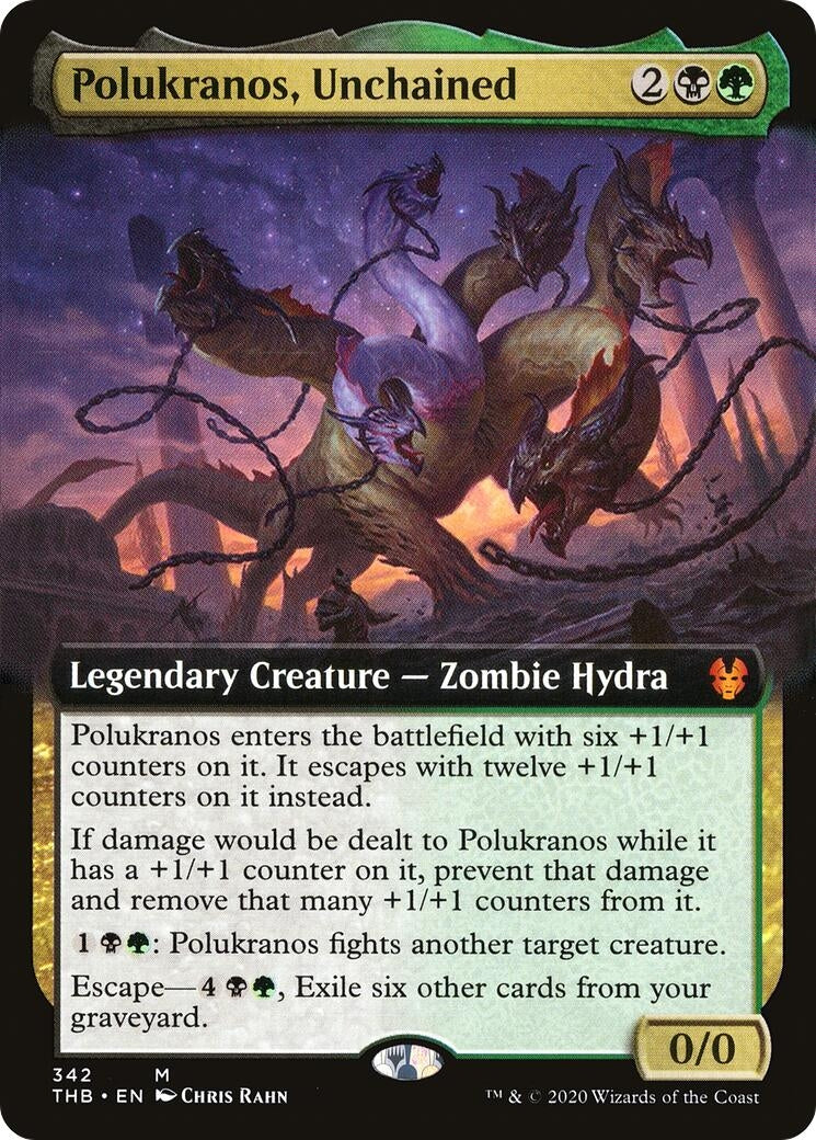 Image for Polukranos, Unchained (Extended Art) (342) (THB) - Magic: The Gathering