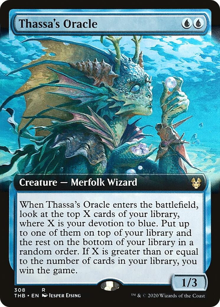 Image for Thassa's Oracle (Extended Art) (308) (THB) - Magic: The Gathering