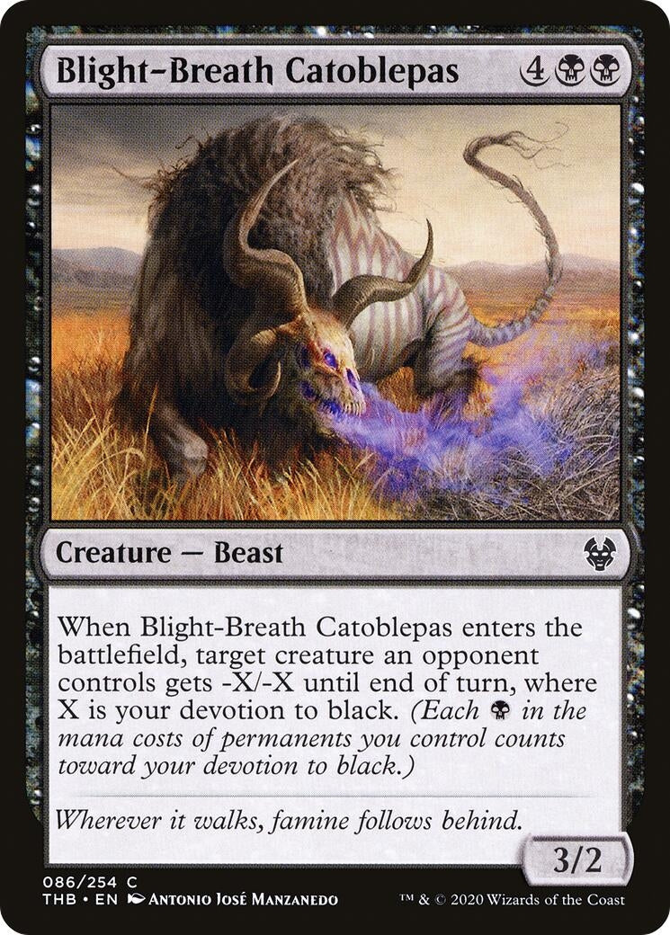 Image for Blight-Breath Catoblepas (86) (THB) - Magic: The Gathering