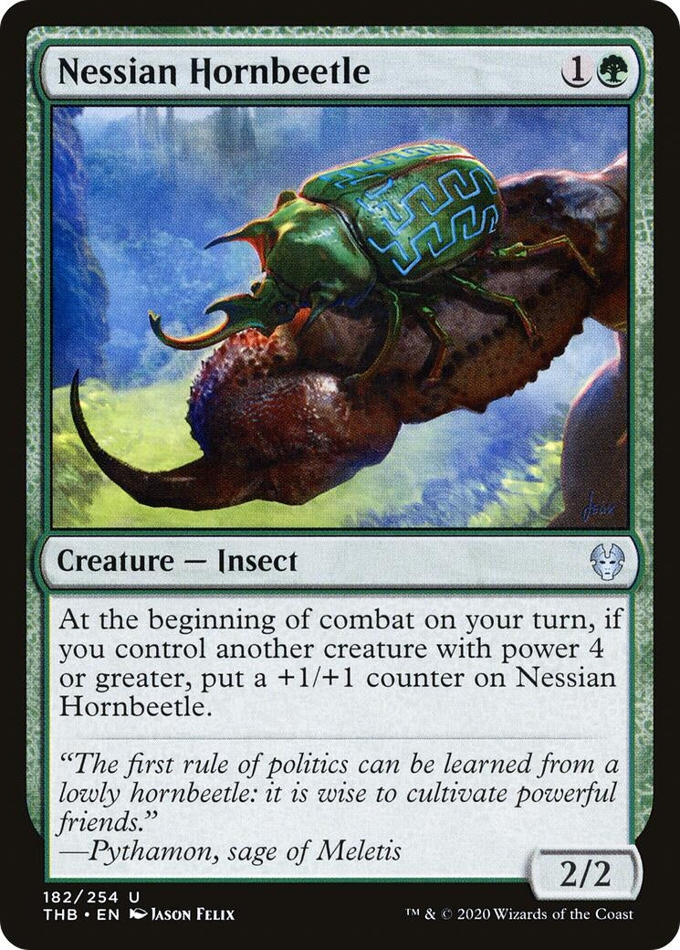Image for Nessian Hornbeetle (182) (THB) - Magic: The Gathering