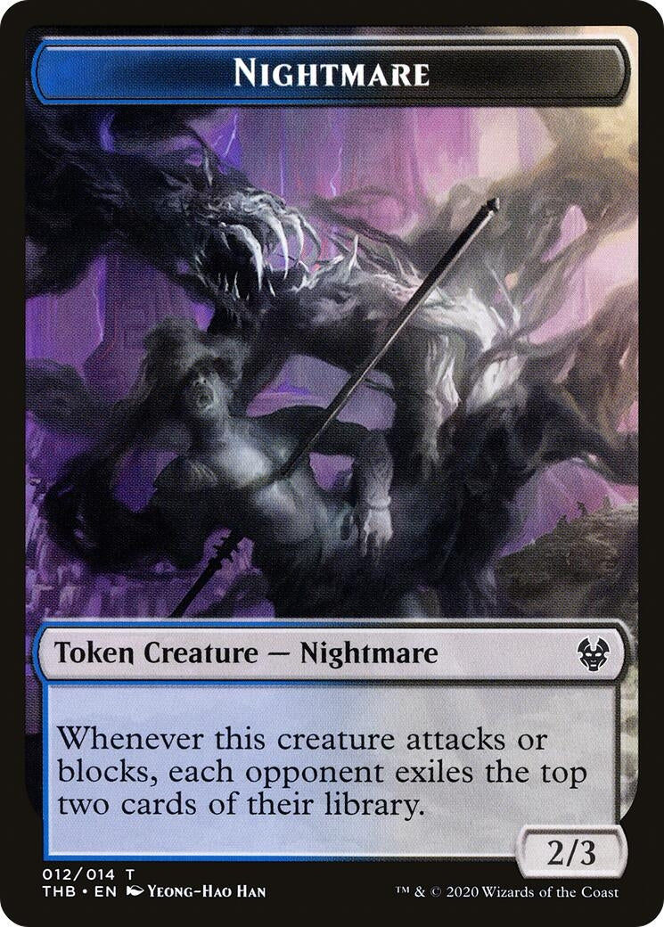 Image for Nightmare Token (12) (THB) - Magic: The Gathering