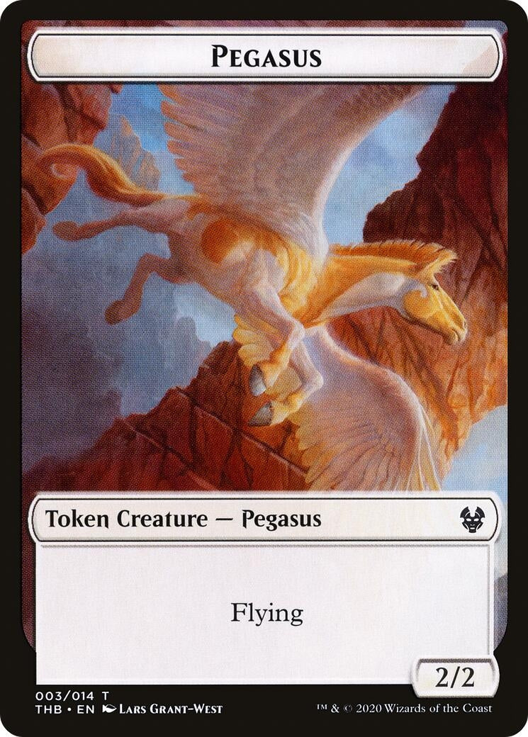 Image for Pegasus // Satyr Double-Sided Token (3 // 9) (THB) - Magic: The Gathering