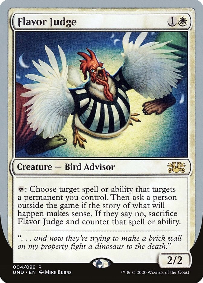 Image for Flavor Judge (4) (UND) - Magic: The Gathering