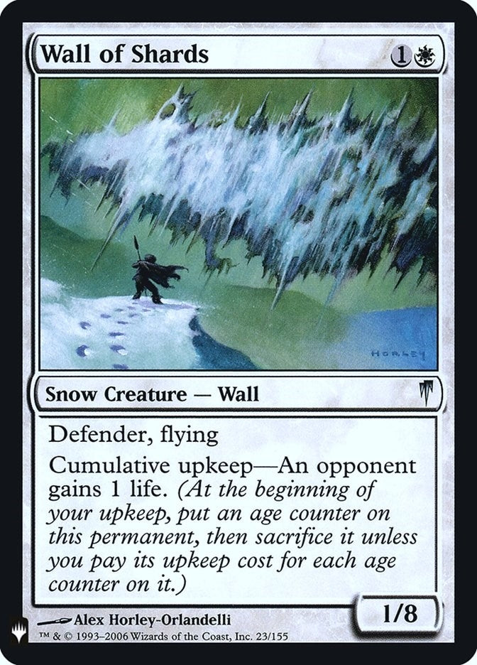 Image for Wall of Shards (23) (LIST) - Magic: The Gathering