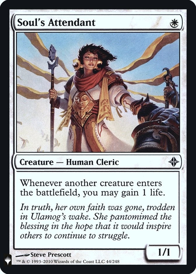 Image for Soul's Attendant (44) (LIST) - Magic: The Gathering