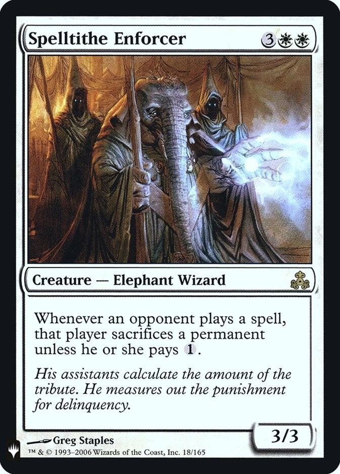 Image for Spelltithe Enforcer (18) (LIST) - Magic: The Gathering